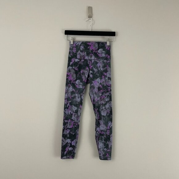 Lululemon Align Pant II 25" Floral Shift Multi Leggings Size 4 - Picture 1 of 8